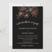 Schwarze Kupferblüten | Gothe Hochzeit