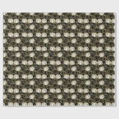 Schwarze Kürbis Halloween mit Imitaten Glitzer Geschenkpapier (Flach)