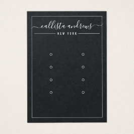 Schwarze, kurvenförmige Multierring-Anzeigetafel