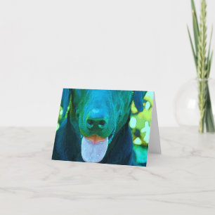 Schwarze Lab Art Karte