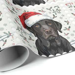 Schwarze Lab Christmas-Geschenkverpackung Geschenkpapier