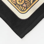 Schwarze Lab-Mutter Tarotkarte Schwarzer Labrador  Fleecedecke (Ecke)