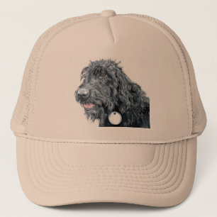 Schwarze Labradoodle Kappe