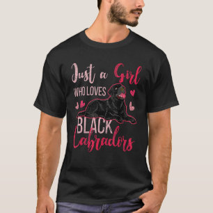 Schwarze Labrador Girls Frauen Hundebesitzer Tier  T-Shirt