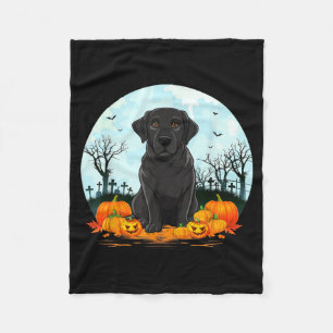 Schwarze Labrador-Hunde Liebhaber Jungen Mädchen H Fleecedecke