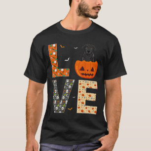 Schwarze Labrador-Hunde Liebhaber Jungen Mädchen L T-Shirt