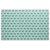 Schwarze Labrador-Hundeminze Stoff (Fat Quarter (45,7 x 55,9 cm))