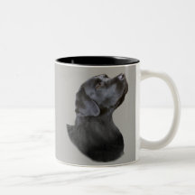 Schwarze Labrador-Kaffee-Tasse