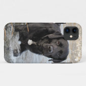 Schwarze Labrador-Liebe Case-Mate iPhone Hülle (Rückseite (Horizontal))