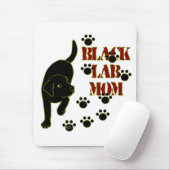Schwarze Labrador-Mama Mousepad (Mit Mouse)