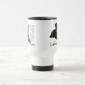 Schwarze Labrador-Mama-Tasse Reisebecher (Mittel)