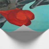 Schwarze Labrador-Porträt-Geschenk-Verpackung Geschenkpapier (Ecke)