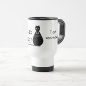 Schwarze Labrador-Ratten-Reise-Tasse Reisebecher (VorderseiteRechts)