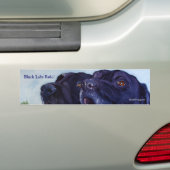 Schwarze Labrador-Regel! , SheilaWedegisArt Autoaufkleber (Auf Auto)