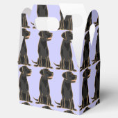 Schwarze Labrador Retriever Geschenkboxen Geschenkschachtel (Geöffnet)
