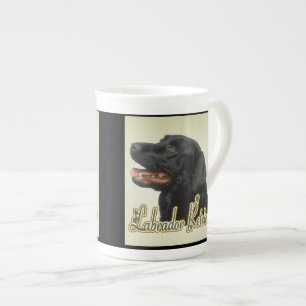 Schwarze Labrador Retriever Kunstgeschenke Porzellantasse