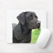 Schwarze Labrador retriever-Mausunterlage Mousepad (Mit Mouse)
