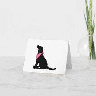 Schwarze Labrador retriever notecards Karte