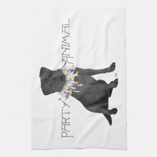 Schwarze Labrador Retriever-Party Küchentuch