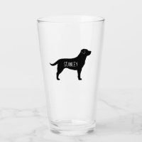 Schwarze Labrador-Retriever-Silhouette