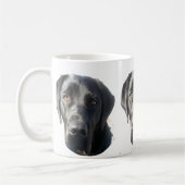 Schwarze Labrador-Retriever-Tasse Kaffeetasse (Links)