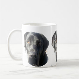 Schwarze Labrador-Retriever-Tasse Kaffeetasse