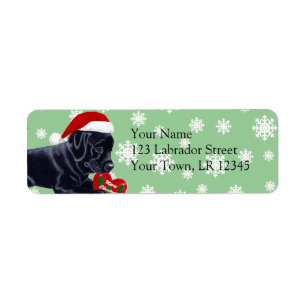 Schwarze Labrador retriever-Weihnachtsschneeflocke
