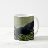 Schwarze Labrador-Retrievercollage Tasse (VorderseiteRechts)