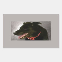 Schwarze Labrador-Sticker