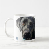 Schwarze Labrador-Tasse Kaffeetasse (Links)
