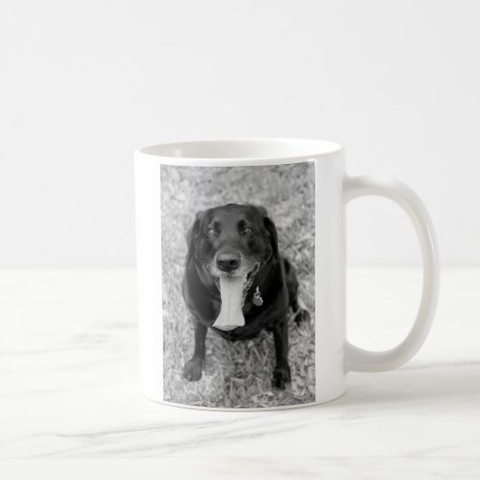 Schwarze Labrador-Tasse Kaffeetasse (Rechts)