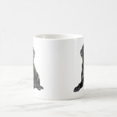 Schwarze Labrador-Tasse Kaffeetasse (Mittel)