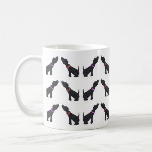 Schwarze Labrador-Tasse Kaffeetasse