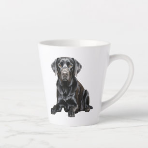 Schwarze Labrador-Tasse Milchtasse