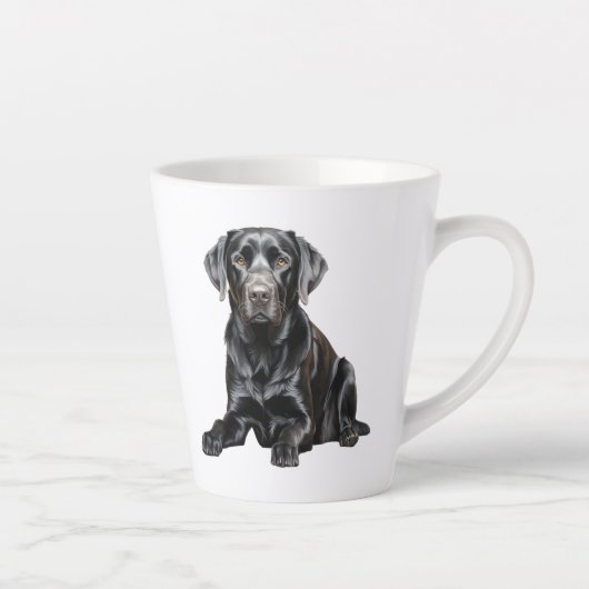 Schwarze Labrador-Tasse Milchtasse (Rechts)