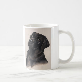 Schwarze Labrador-Tasse mit "Text des besten" Kaffeetasse