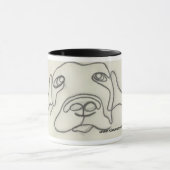 Schwarze Labrador-Tasse Tasse (Zentrum)