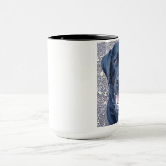 Schwarze Labrador-Tasse Tasse (Zentrum)