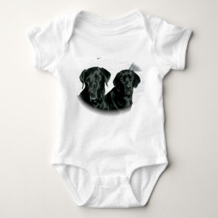Schwarze Labradore Baby Strampler