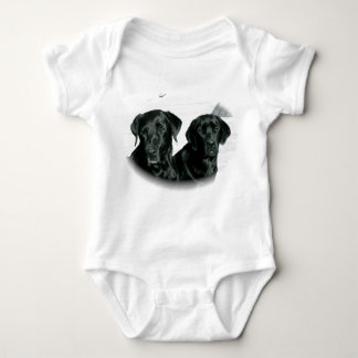 Schwarze Labradore Baby Strampler