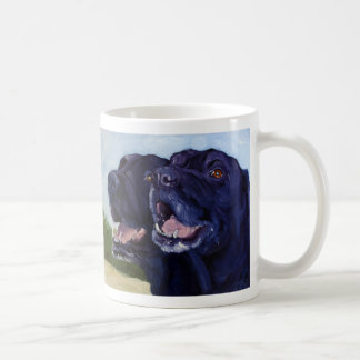 Schwarze Labradore Kaffeetasse