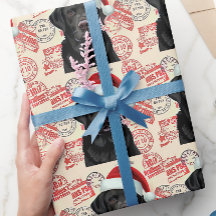 Schwarze Labradormaus Weihnachtsgeschenkverpackung