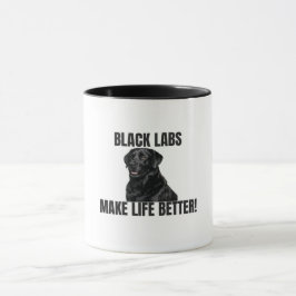 Schwarze Labradors machen das Leben besser! – Schw Tasse