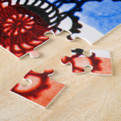 Schwarze Lackkunst Puzzle (Seite)