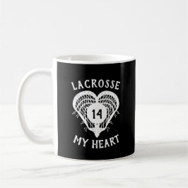 Schwarze Lacrosse Kaffeetasse
