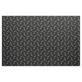Schwarze Lacrosse Weiße Sticks Gemustert Stoff (Fat Quarter (45,7 x 55,9 cm))