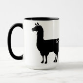Schwarze Lama-Tasse Tasse (Links)
