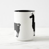 Schwarze Lama-Tasse Tasse (Zentrum)