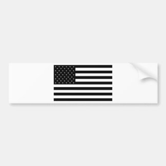Schwarze Land-Flagge des USA-(USA) Autoaufkleber