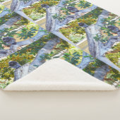 Schwarze Langur Affen essen, großer Sherpa Blanket Sherpadecke (3/4)